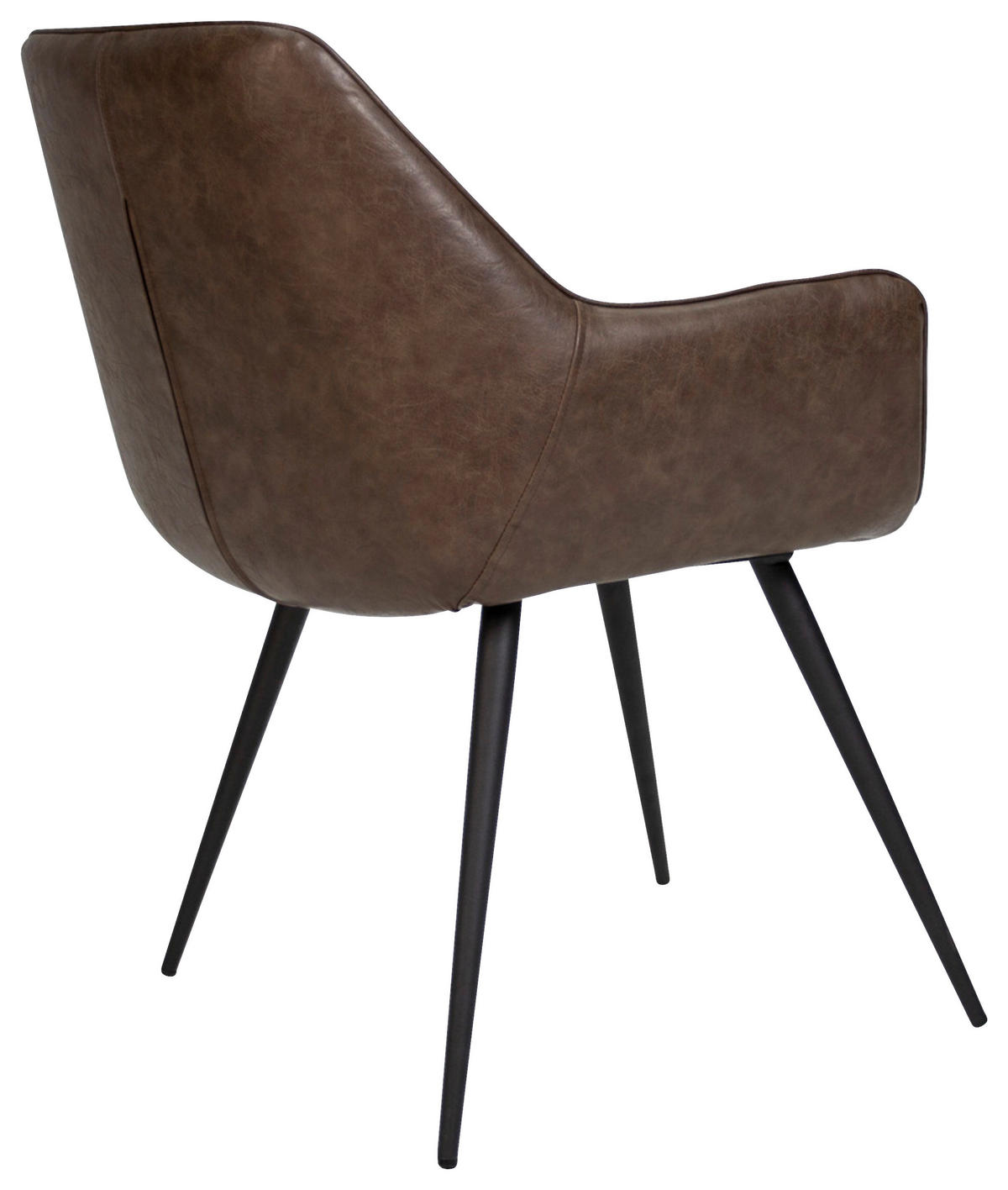 SADA ŽIDLÍ 2 kusy - černá/šedohnědá, Konvenční, kov/textil (62/83/60cm) - MID.YOU