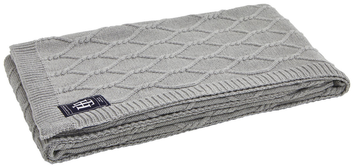PLÉD 130/170 cm  - szürke, Konventionell, textil (130/170cm) - Tommy Hilfiger