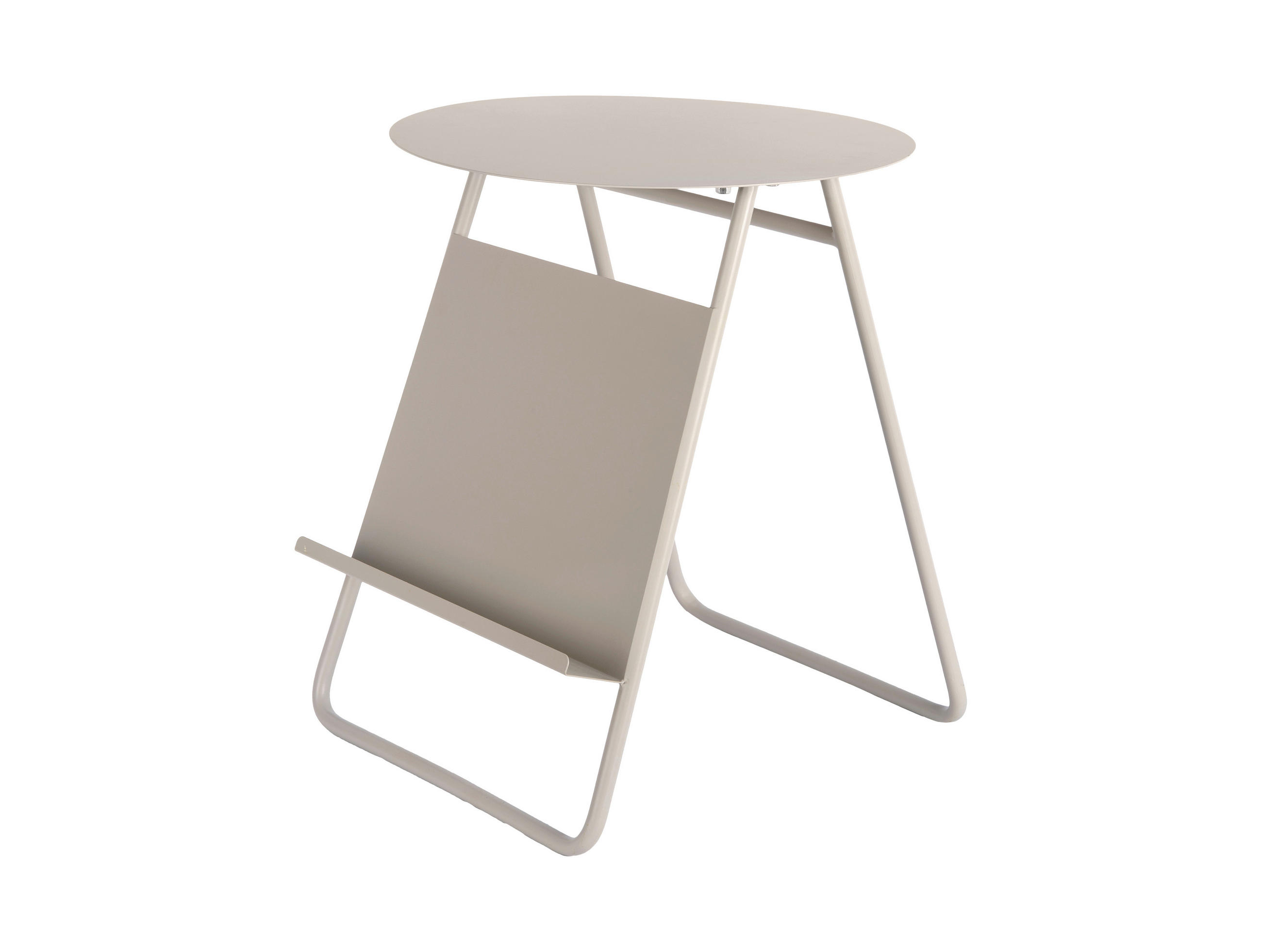 BEISTELLTISCH in Metall 40/40/48 cm  - Greige, Basics, Metall (40/40/48cm) - Leitmotiv