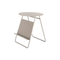 BEISTELLTISCH in Metall 40/40/48 cm  - Greige, Basics, Metall (40/40/48cm) - Leitmotiv