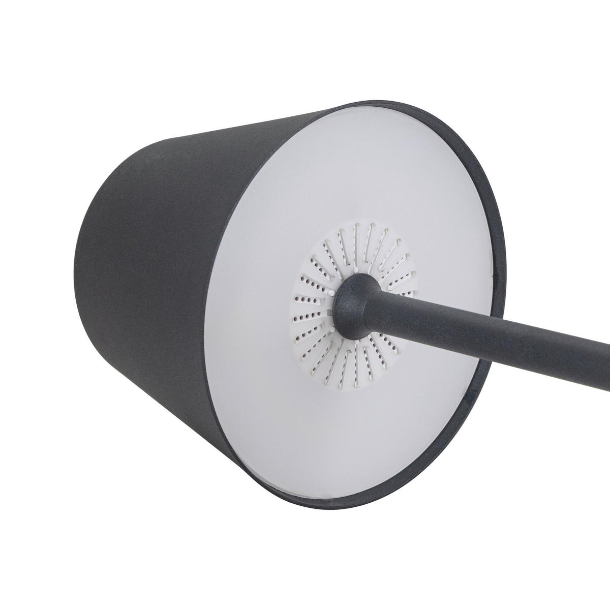 AKKU-TISCHLEUCHTE 12/30 cm  - Dunkelgrau, Basics, Kunststoff/Metall (12/30cm) - Novel