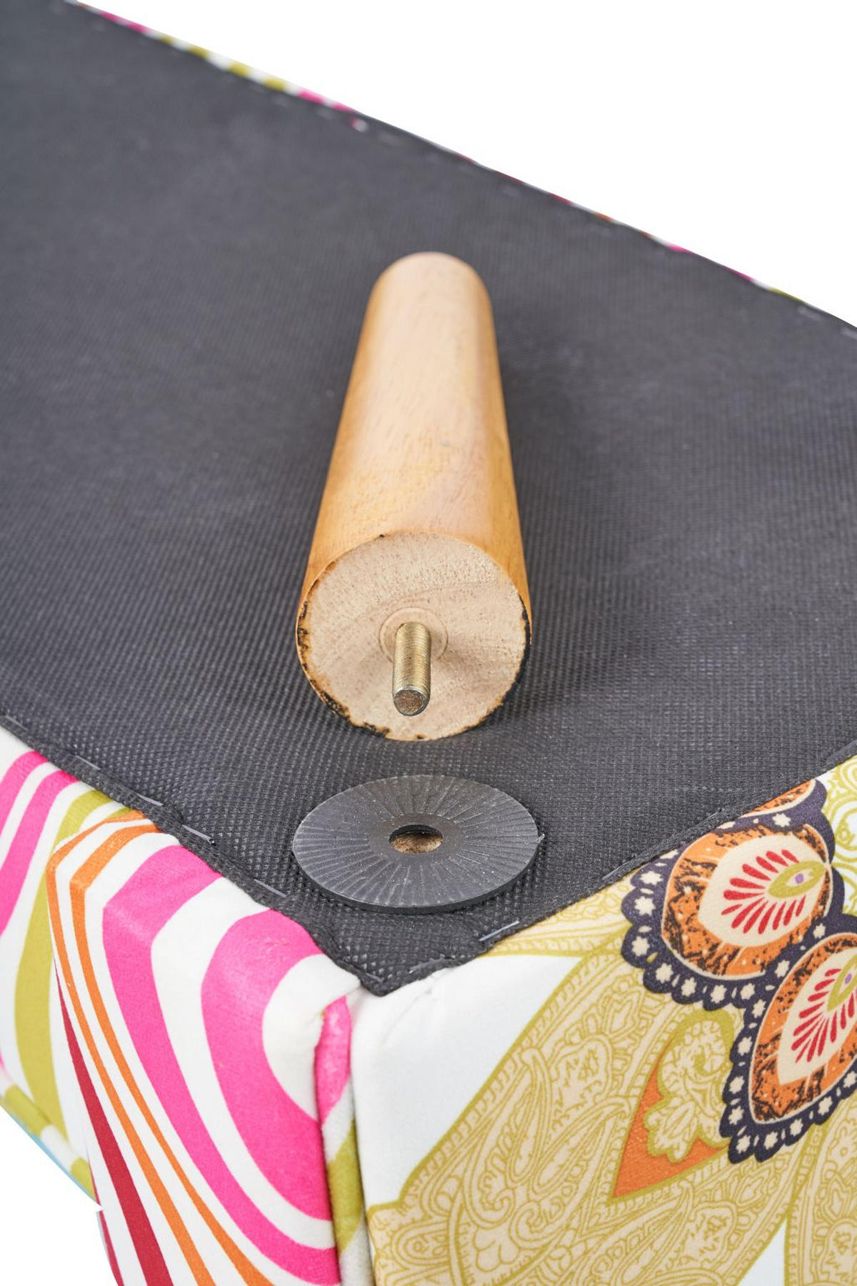 KLOP BREZ NASLONA, les, tekstil večbarvno  - večbarvno, Design, tekstil/les (102/51/31cm) - Landscape