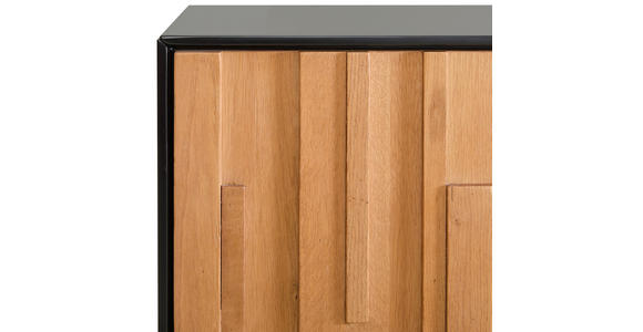 LOWBOARD  180/53/40 cm 2 Schublade(n) Beimöbel erhältlich, stehend  - Eichefarben/Schwarz, Trend, Holz/Holzwerkstoff (180/53/40cm) - Xora