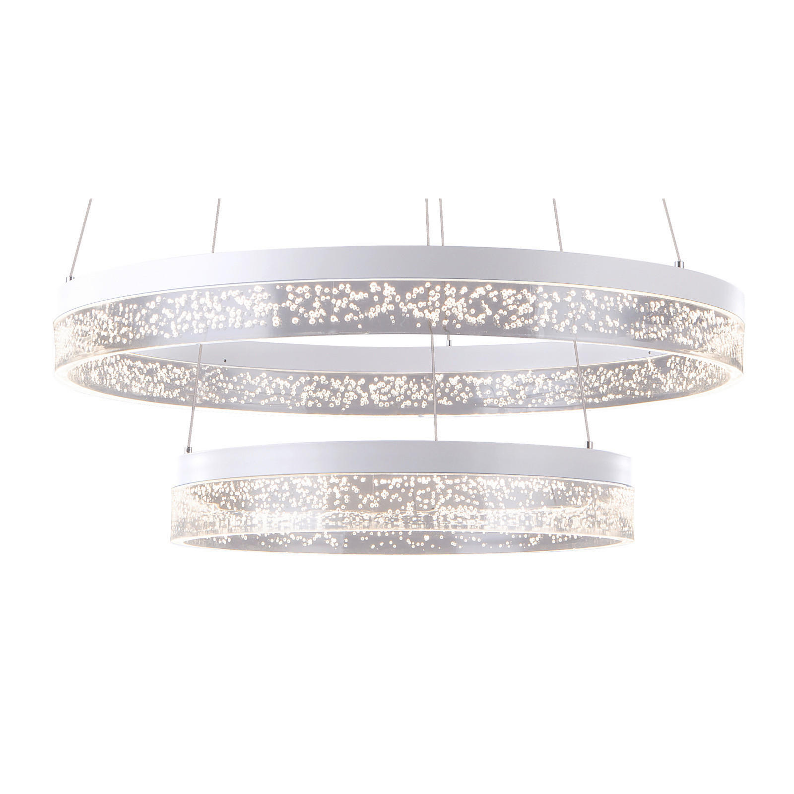 LUSTRĂ LED 60/120 cm  - alb/străveziu, Basics, plastic/metal (60/120cm) - Globo