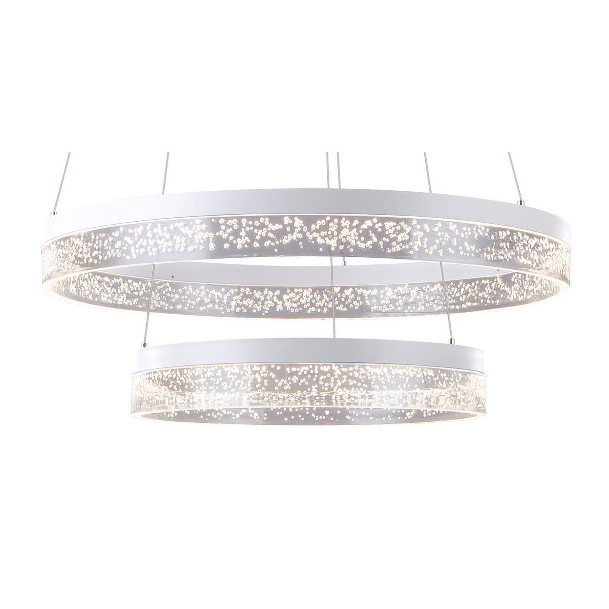 LUSTRĂ LED 60/120 cm  - alb/străveziu, Basics, plastic/metal (60/120cm) - Globo