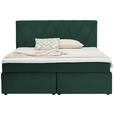 BOXSPRINGBETT 180/200 cm  in Waldgrün  - Waldgrün/Schwarz, Design, Kunststoff/Textil (180/200cm) - Xora