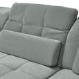 ECKSOFA  in Flachgewebe Mintgrau  341/204 cm  - Mintgrau/Schwarz, Design, Textil/Metall (341/204cm) - Xora