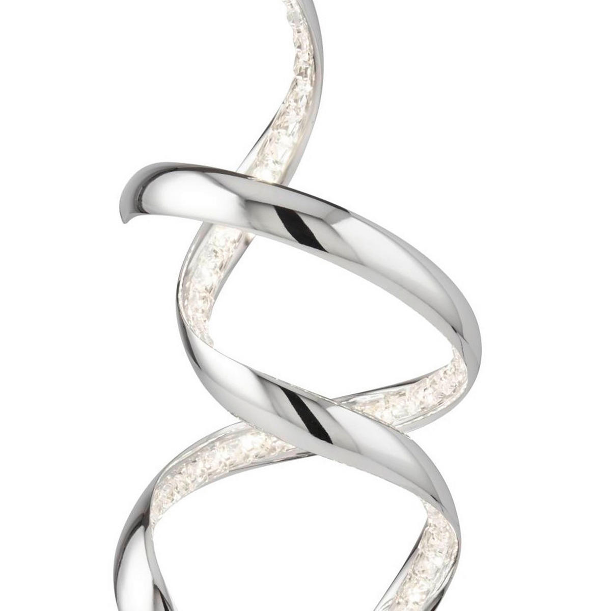 NAMIZNA LED-SVETILKA  Twirls      18.5/39.5 cm       - barve kroma, Design, kovina/steklo (18.5/39.5cm)
