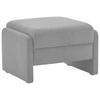 HOCKER in Textil Hellgrau  - Hellgrau/Schwarz, MODERN, Kunststoff/Textil (70/47/60cm) - Pure Home Comfort