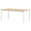 LOUNGETISCH 110/60/45 cm Holz, Metall  - Weiß/Teakfarben, KONVENTIONELL, Holz/Metall (110/60/45cm) - Gardenson