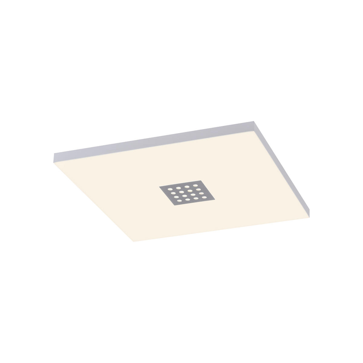 LED-DECKENLEUCHTE PURE-NEO 45/45/6,9 cm   - Alufarben, Design, Kunststoff/Metall (45/45/6,9cm)