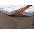 BOXSPRINGBETT 160/200 cm  in Taupe  - Taupe/Schwarz, KONVENTIONELL, Kunststoff/Textil (160/200cm) - Carryhome