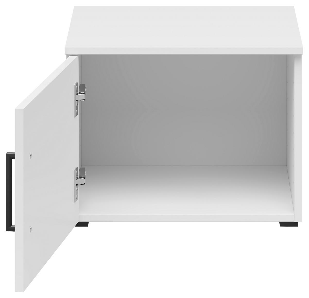 NADSTAVEC NA SKRIŇU, biela, 45/35/40 cm - čierna/biela, Modern, kompozitné drevo/plast (45/35/40cm) - Carryhome