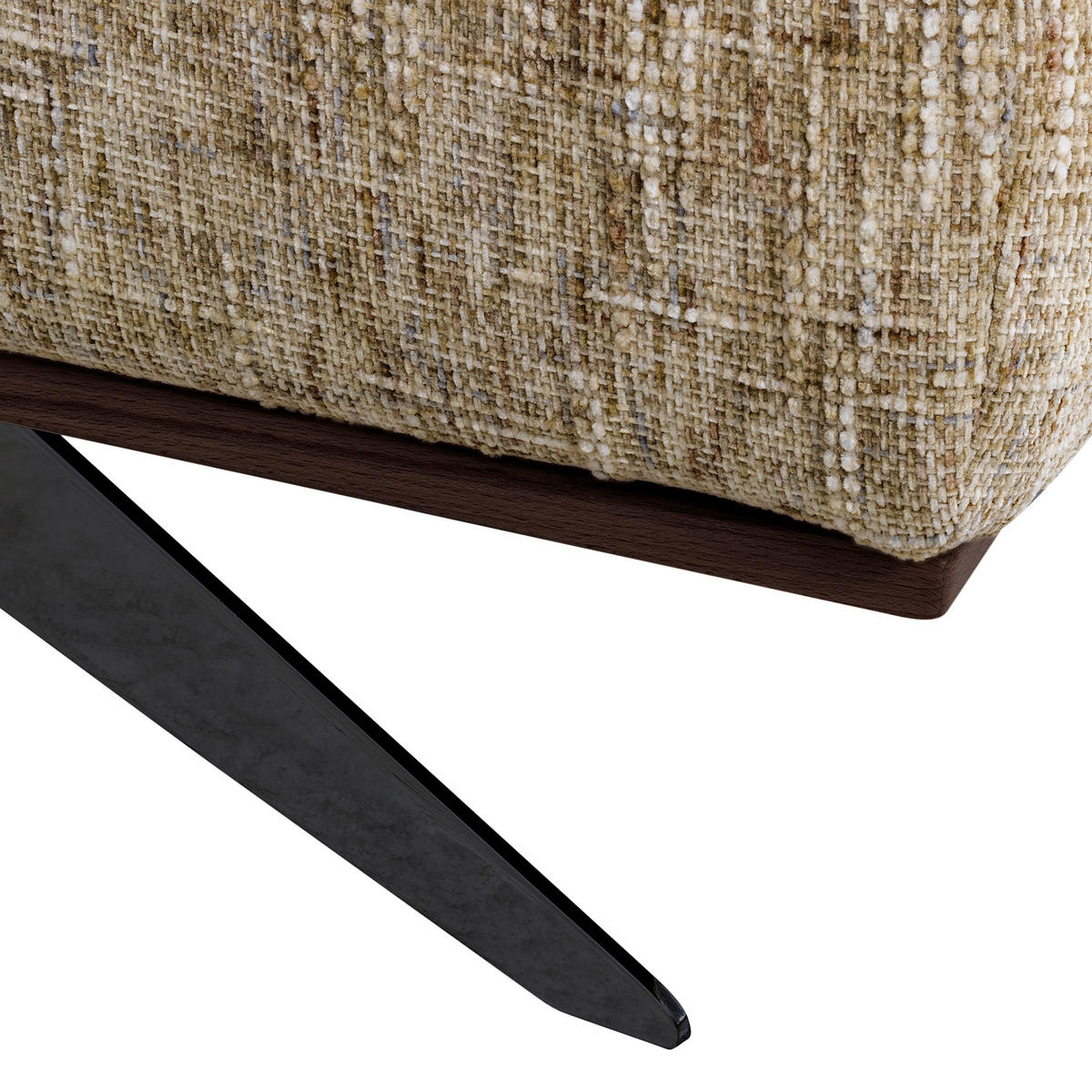 ECKSOFA PORTLAND Hellbraun Struktur Kopfteilverstellung  - Hellbraun/Dunkelbraun, Design, Holz/Textil (187/295cm) - Livetastic
