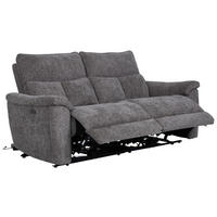RELAXFÅTÖLJ i trä, metall, textil grå  - grå, Modern, metall/trä (97,8/96,5/102cm)