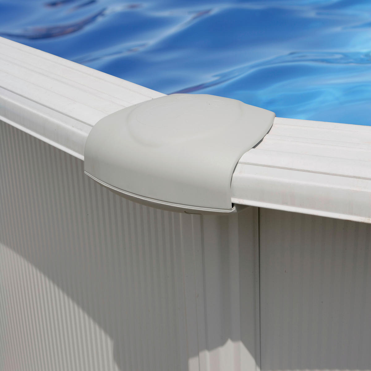 POOL-SET KITPR558 570/132 cm  - Weiß, KONVENTIONELL, Metall (570/132cm) - Gre