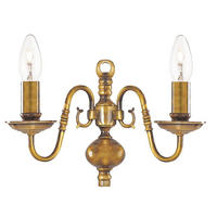 VÄGGLAMPA Flemish 30/20 cm   - mässingsfärgad, Basics, metall (30/20cm)
