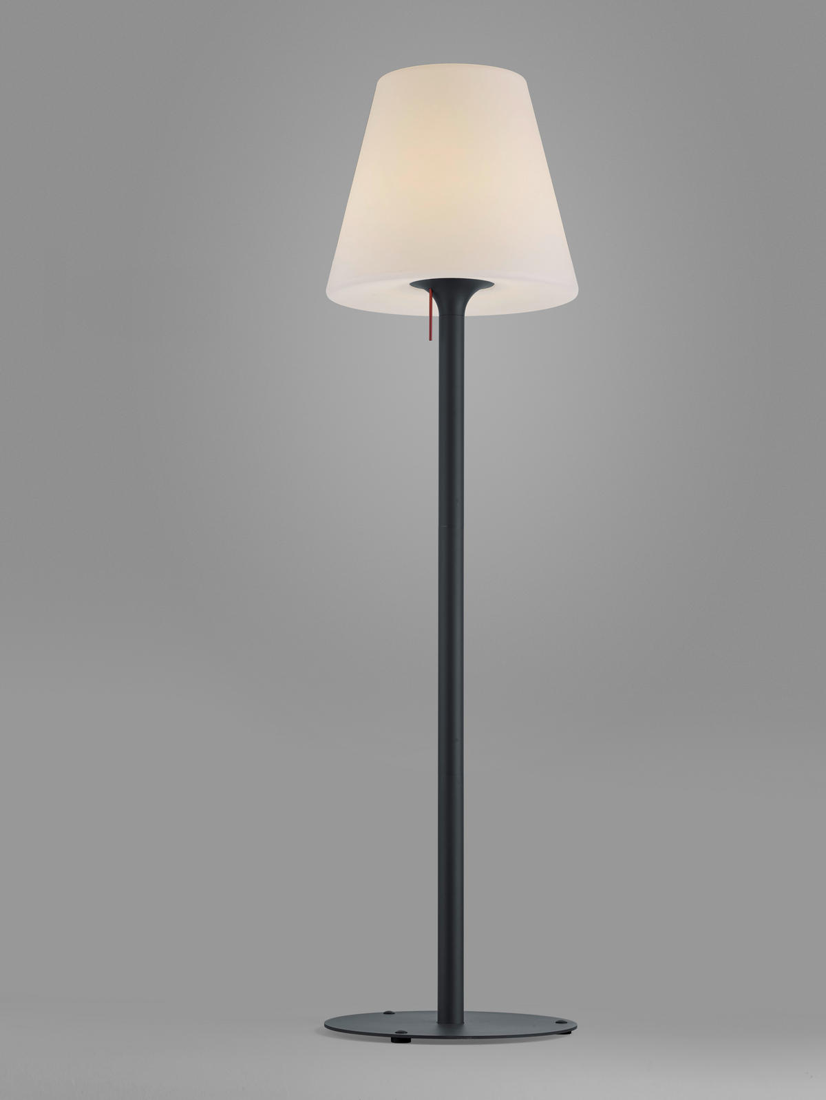 STEHLEUCHTE 49/184 cm    - Graphitfarben/Weiß, Design, Kunststoff/Metall (49/184cm) - Helestra