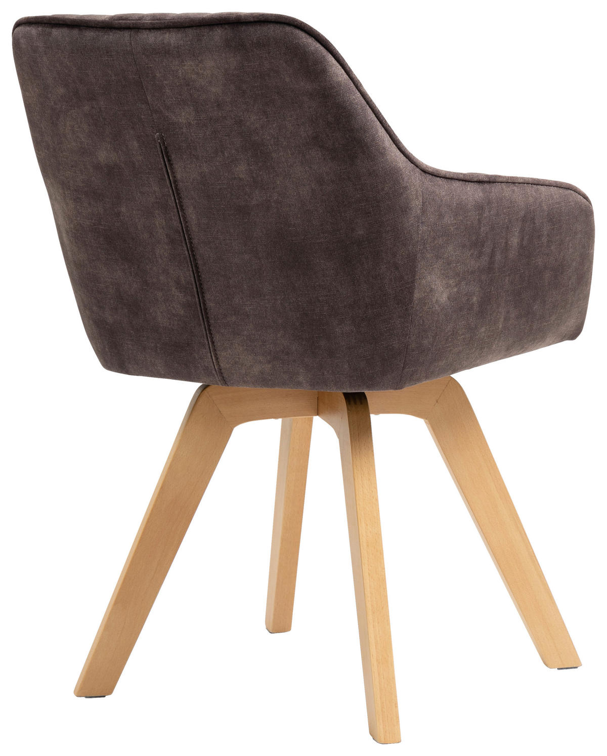 Armlehnstuhl Hanna  in  - Dunkelbraun/Buchefarben, KONVENTIONELL, Holz/Textil (63/83/63cm) - MID.YOU