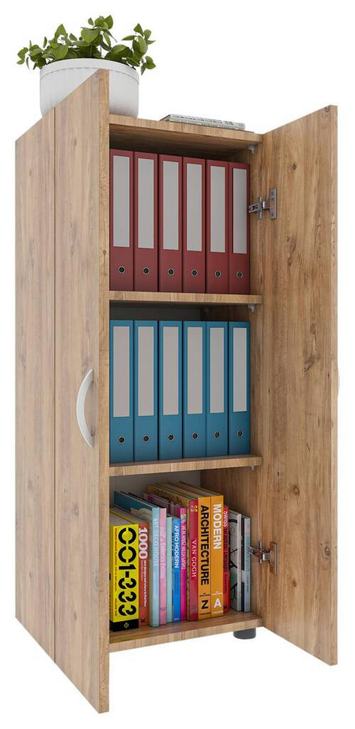 AKTENSCHRANK 49/108/34 cm  - Honigeiche, Modern, Holzwerkstoff (49/108/34cm) - MID.YOU