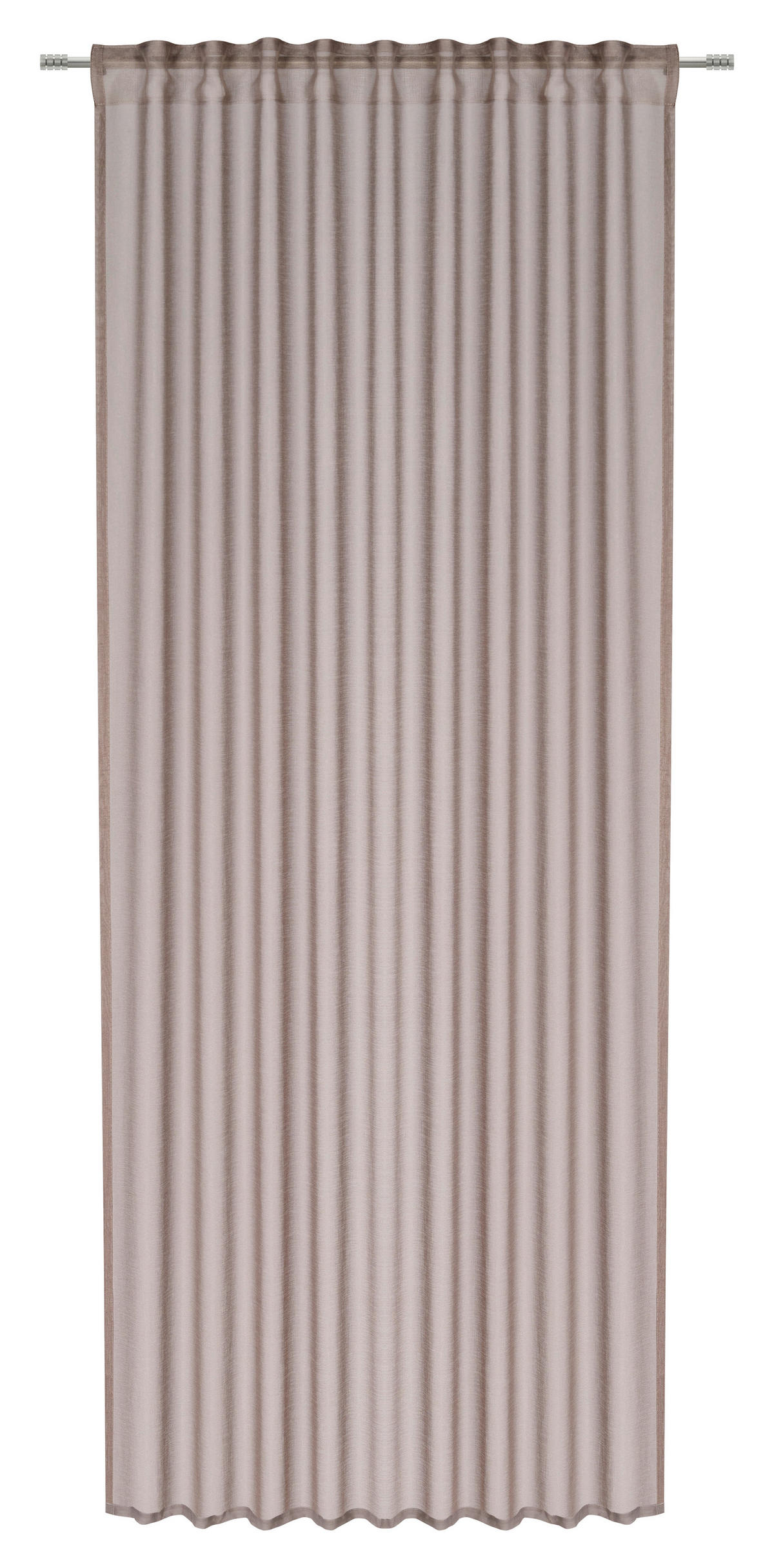 KÉSZFÜGGÖNY áttetsző  - homok, Basics, textil (140/245cm) - Boxxx