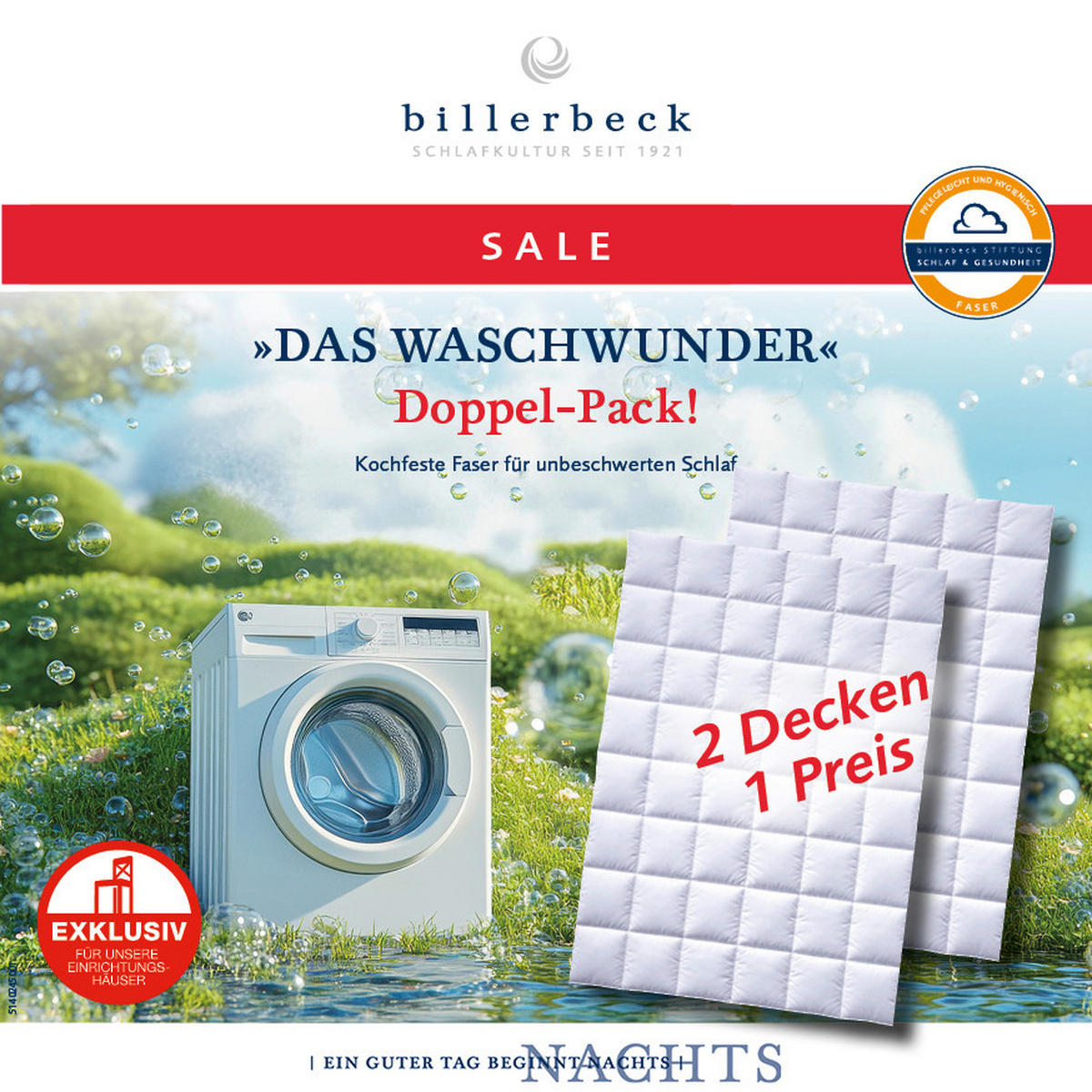 BETTENSET - Weiß, Basics (135/200cm) - Billerbeck