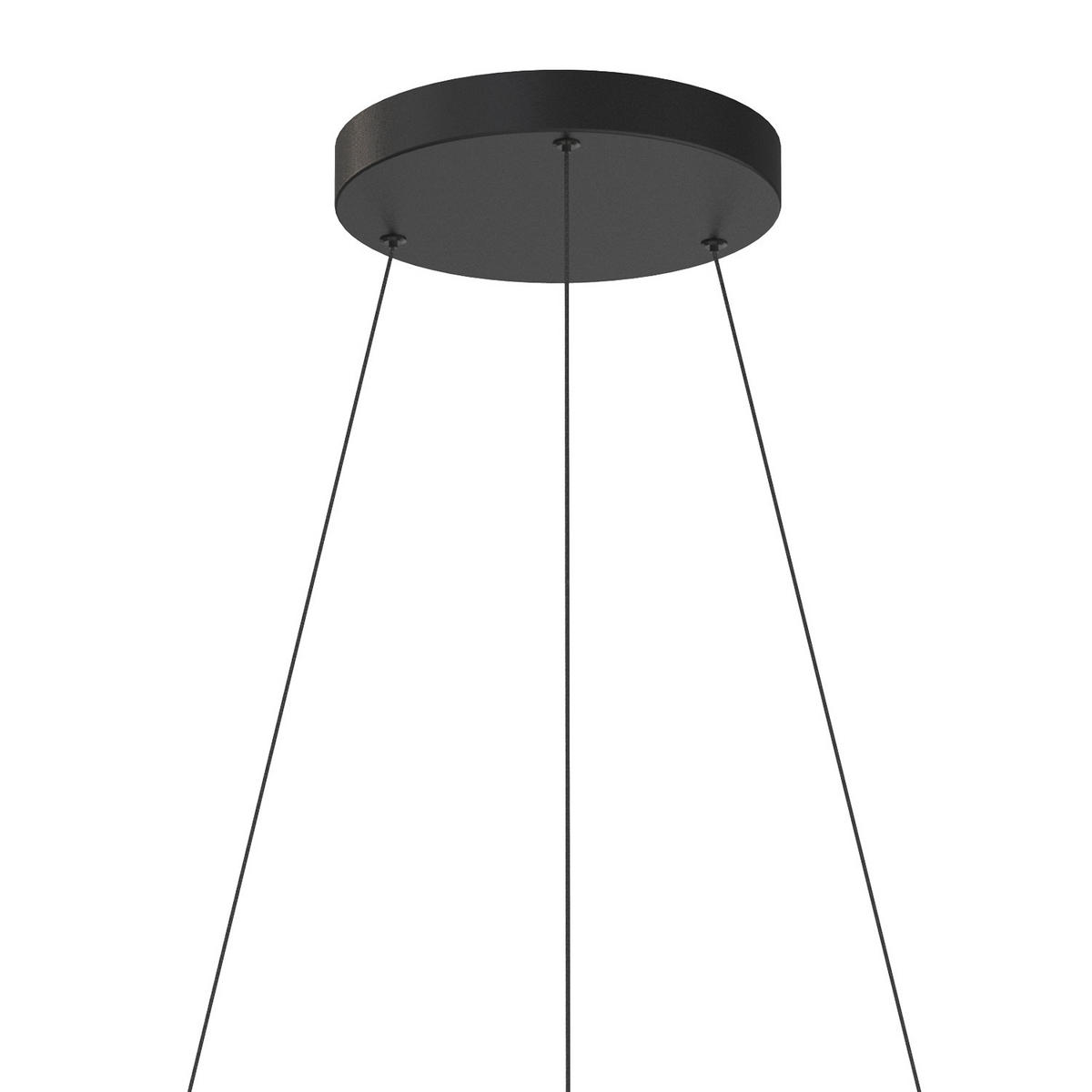 LED-PENDELLEUCHTE 80/80/150 cm  - Schwarz, Design, Metall (80/80/150cm)