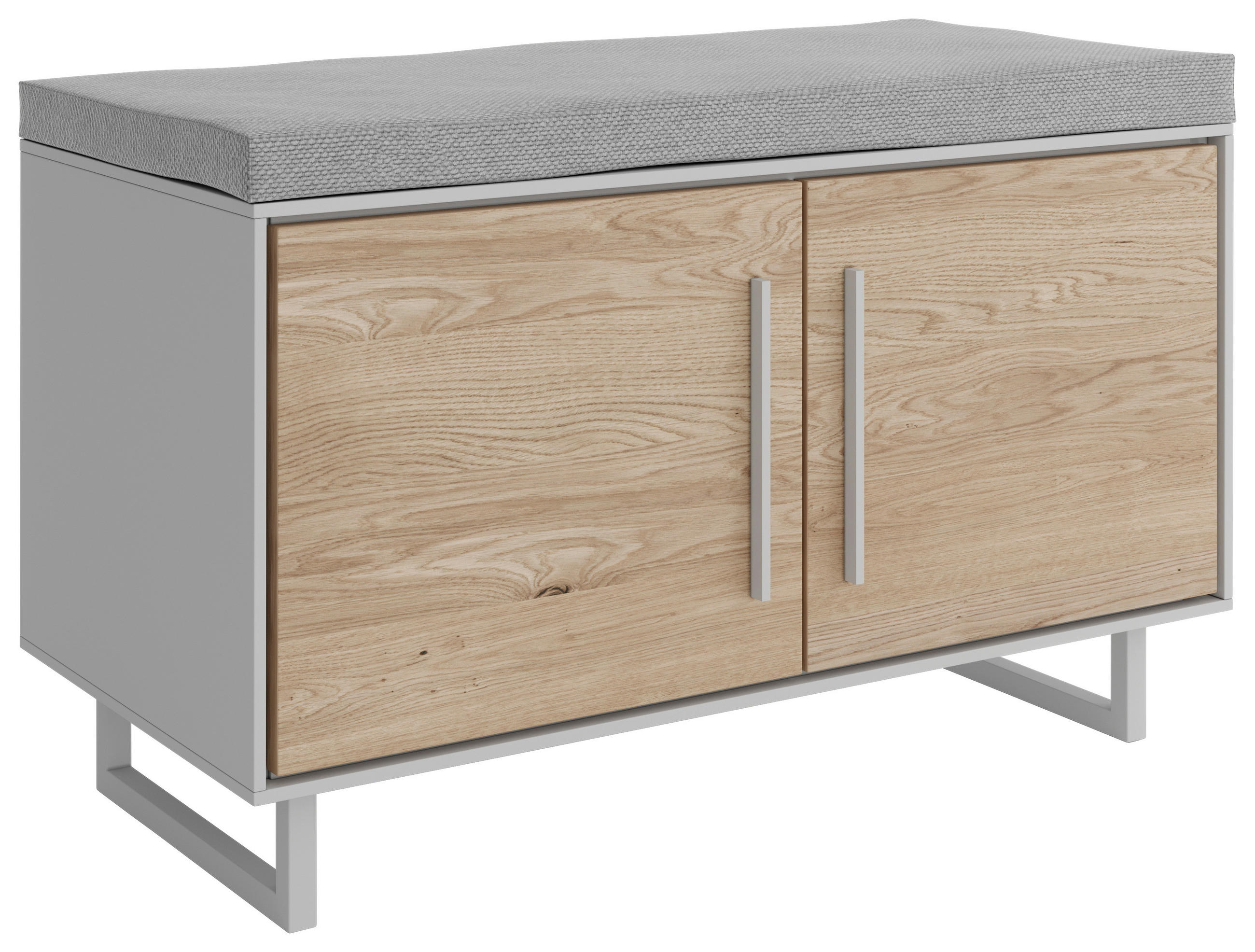 Livetastic Garderobenbank Kaunas Hellgrau 82x52x40 cm