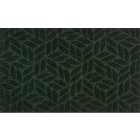 FUßMATTE 45/75 cm Leaves midnight green  - Grün, KONVENTIONELL, Kunststoff/Textil (45/75cm) - wash+dry