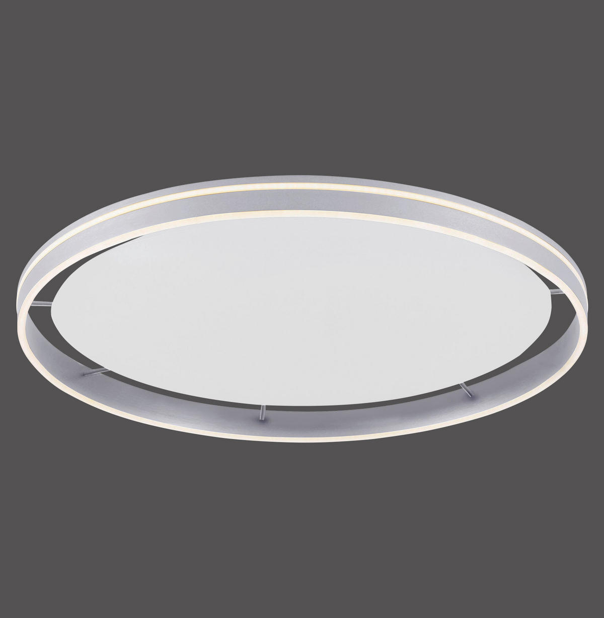 LED-DECKENLEUCHTE  Smart 79,4/8 cm   - Silberfarben, Design, Kunststoff/Metall (79,4/8cm) - Paul Neuhaus