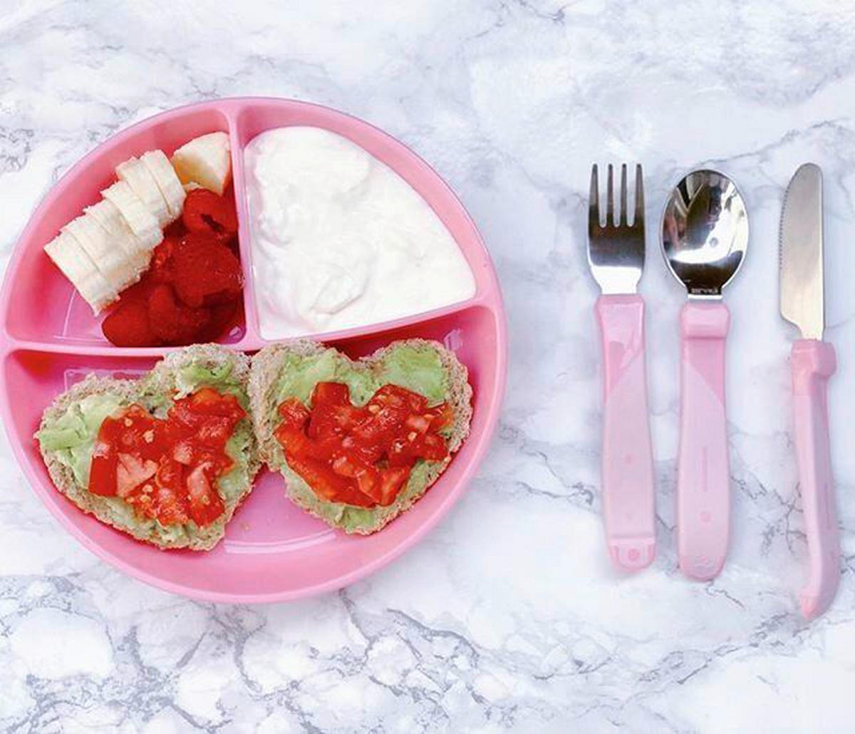 KINDERTELLER  - Pink, Basics, Kunststoff (18/4,5cm) - Twistshake