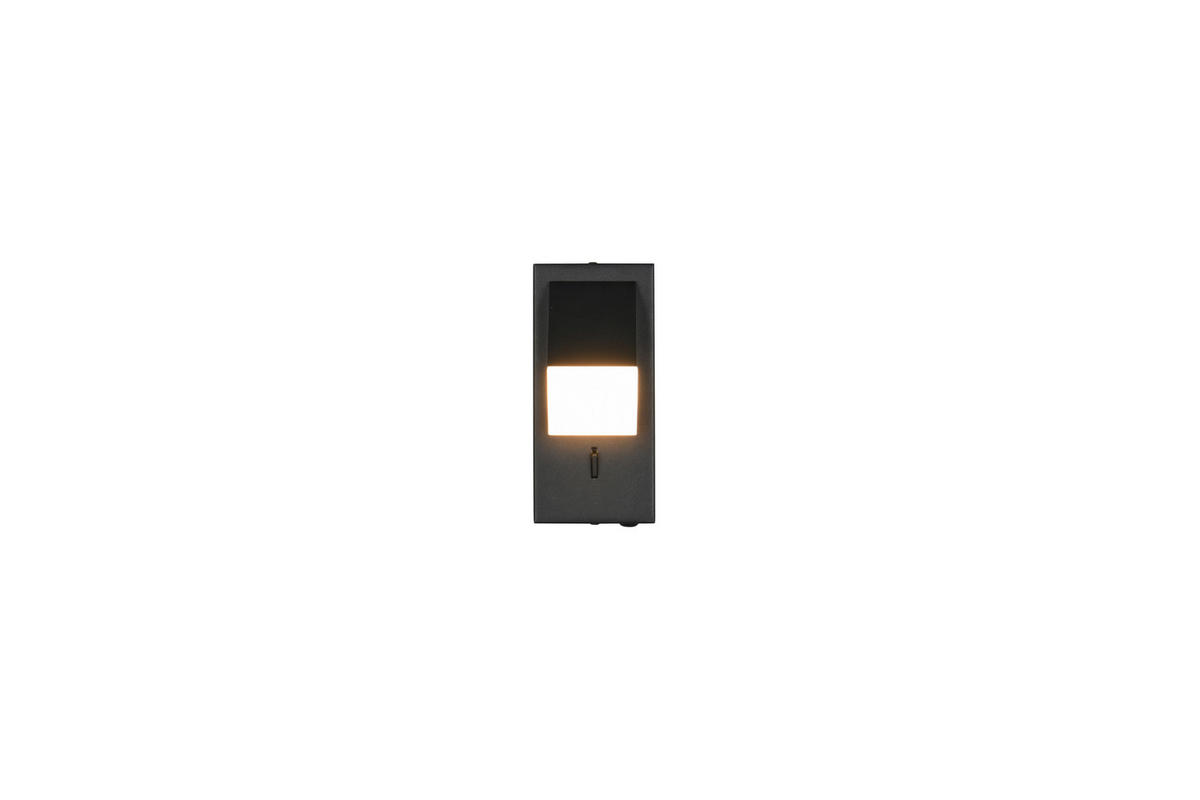 LED-WANDLEUCHTE   - Schwarz, Basics, Metall (15/7/8.5cm)