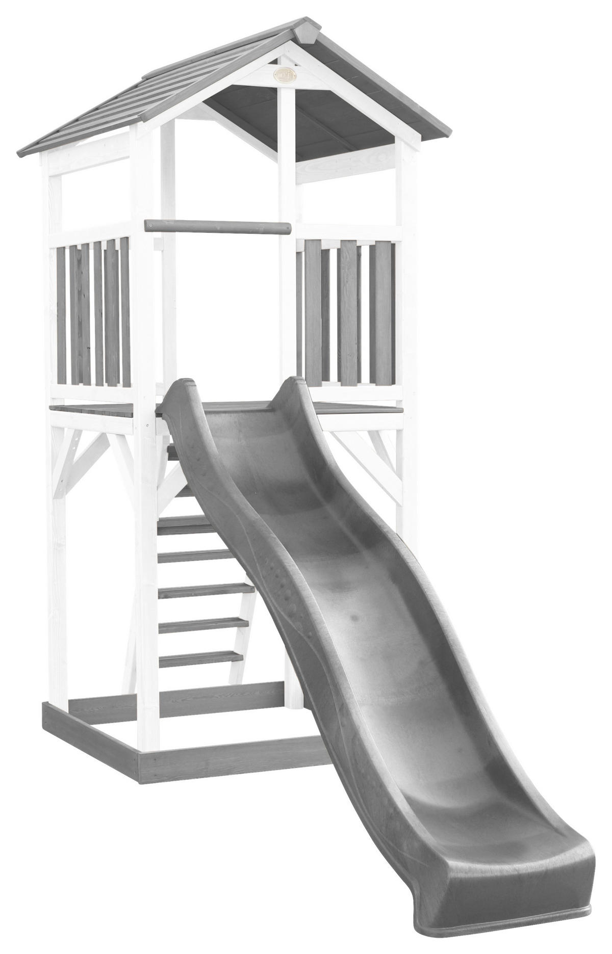 SPIELTURM 111,2/241,9/349 cm  - Weiß/Grau, KONVENTIONELL, Holz/Kunststoff (111,2/241,9/349cm) - Ambia Garden