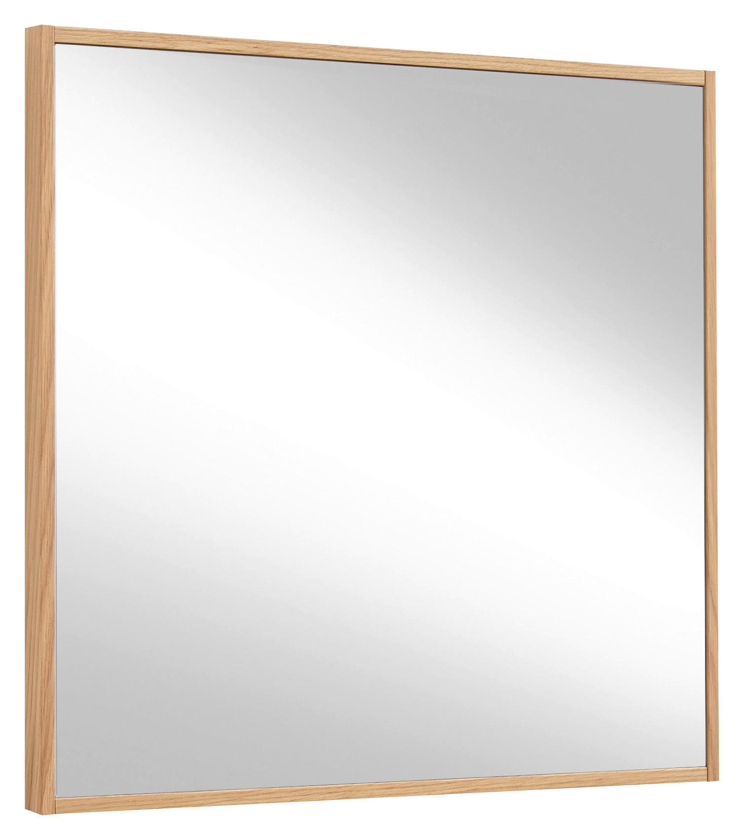 WANDSPIEGEL 60/62/1,5 cm  - Eichefarben, Design, Glas/Holz (60/62/1,5cm) - Novel