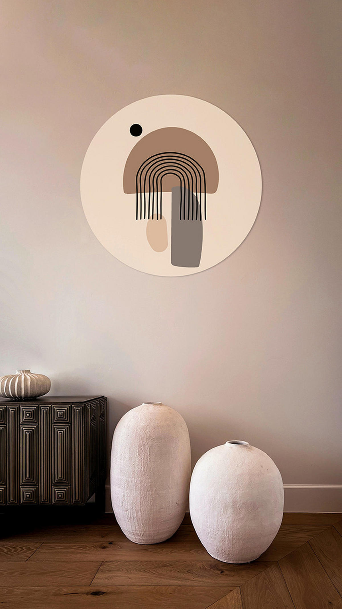 METALLBILD  - Beige/Braun, Basics, Metall (60/0,3cm)