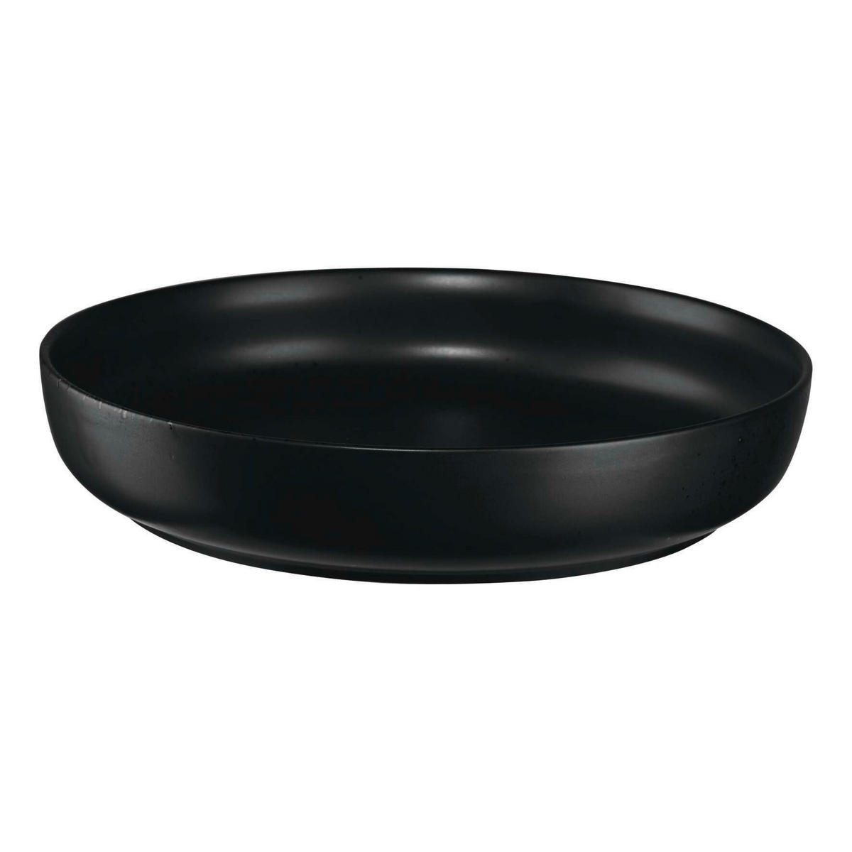 GOURMETTELLER Schwarz 22/4,5 cm COPPA KURO  - Schwarz, Design, Keramik (22/4,5cm) - ASA