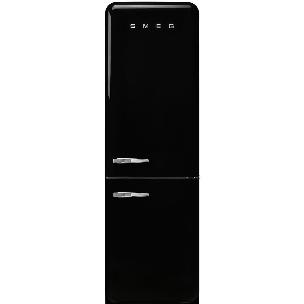 Smeg Kühl-Gefrier-Kombination 50'S Style Schwarz 60x196.8x72.8 cm