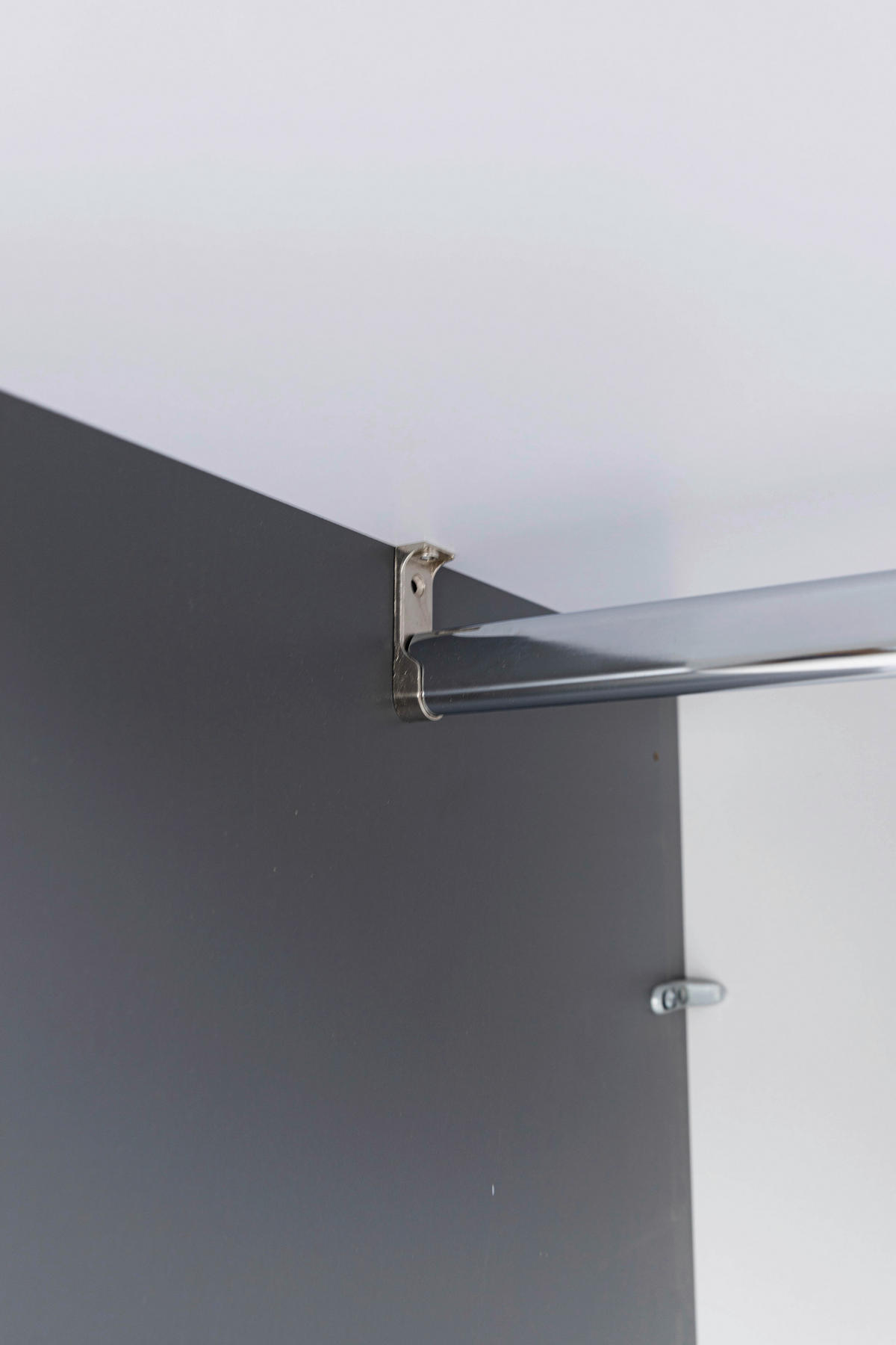 SCHIEBETÜRENSCHRANK 175/205/61,5 cm 2-türig Graphitfarben  - Graphitfarben/Schwarz, MODERN, Holzwerkstoff/Metall (175/205/61,5cm) - MID.YOU