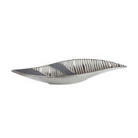 DEKOSCHALE - Silberfarben, Basics, Keramik (41,5/5,5/14cm)