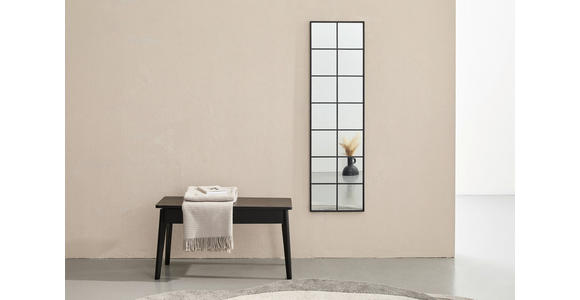 WANDSPIEGEL 40/140/1,6 cm    in rechteckig  - Schwarz, Trend, Glas/Holzwerkstoff (40/140/1,6cm) - Carryhome