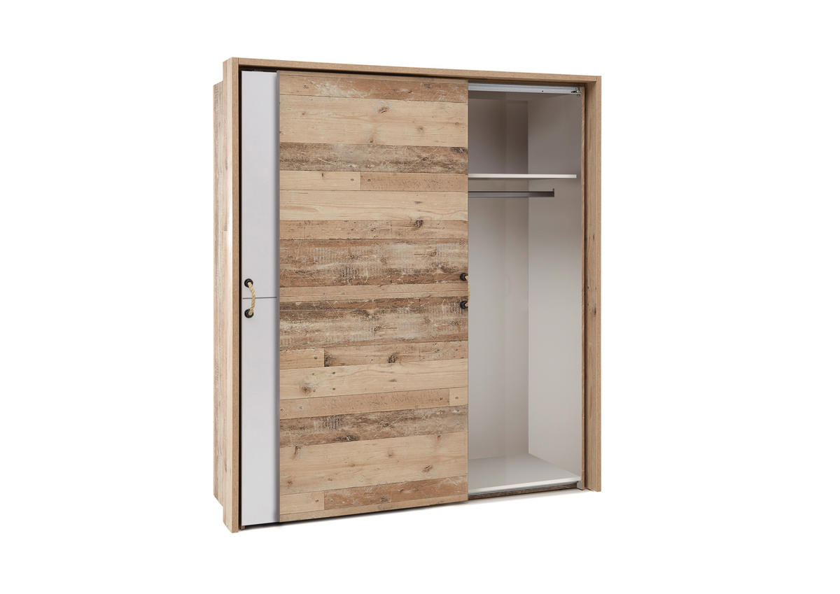 ORMAR ZA ODEĆU bela, boja smreke  170/195,5/60 cm  - boja smreke/bela, Lajfstajl, pločasti materijal/plastika (170/195,5/60cm) - Carryhome