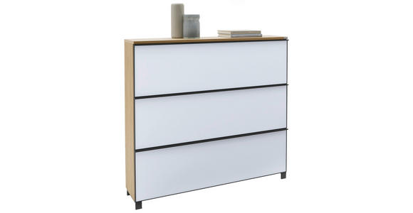 SCHUHKIPPER  in 140/126/31 cm  - Eichefarben/Anthrazit, Design, Glas/Holzwerkstoff (140/126/31cm) - Dieter Knoll