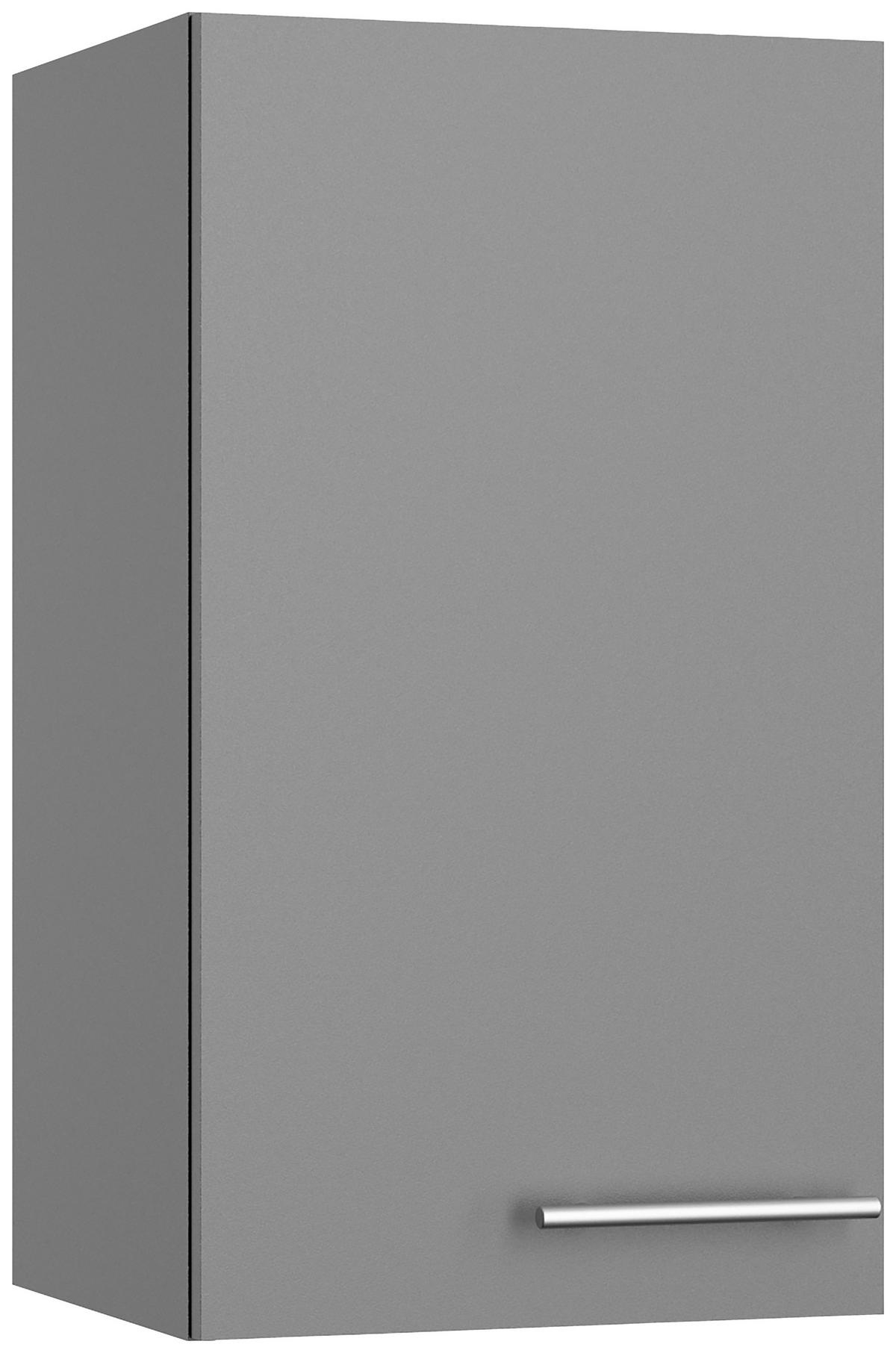 KÜCHENLEERBLOCK 210 cm   in Grau  - Edelstahlfarben/Anthrazit, Basics, Holzwerkstoff/Metall (210cm) - Optifit