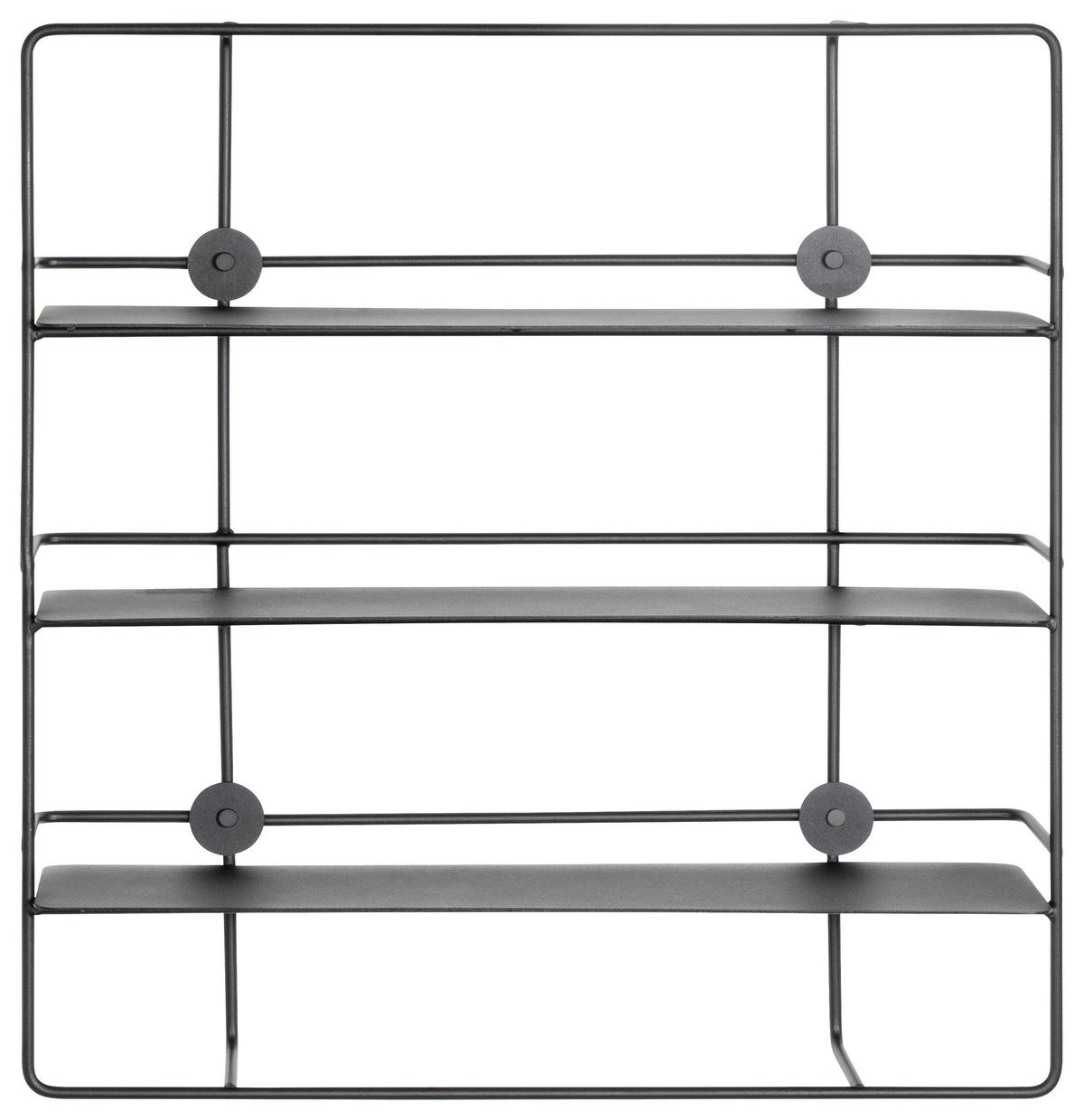 WANDREGAL Schwarz  - Schwarz, Design, Metall (53/56/14cm)