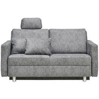SCHLAFSOFA  in Mikrofaser Grau  - Alufarben/Grau, KONVENTIONELL, Kunststoff/Textil (176/88/91cm) - Sedda