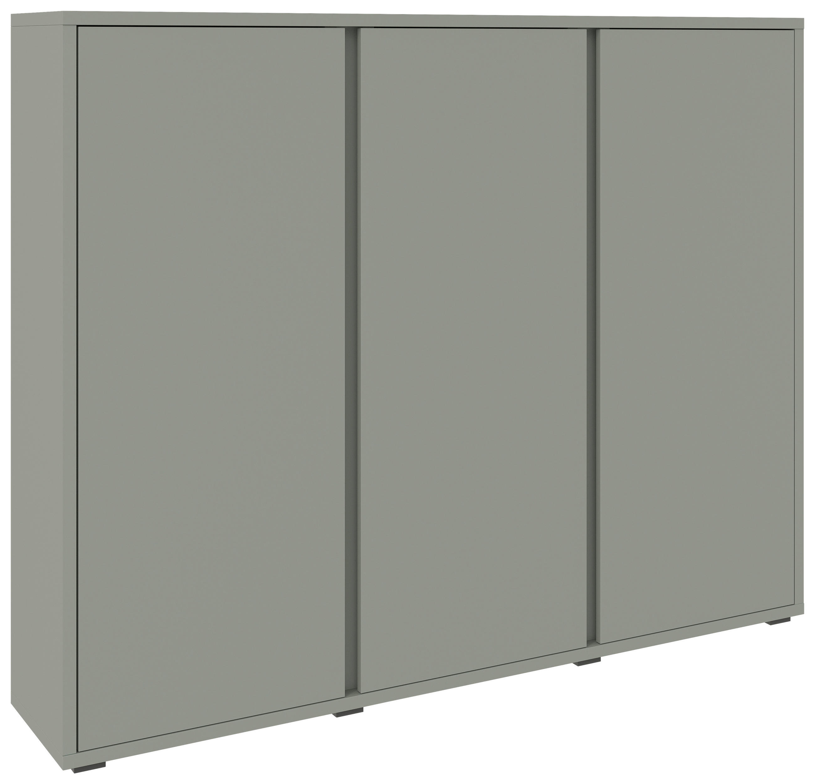 SCHUHSCHRANK 145/120/34 cm  - Grau/Grün, Design, Holzwerkstoff/Kunststoff (145/120/34cm) - Xora