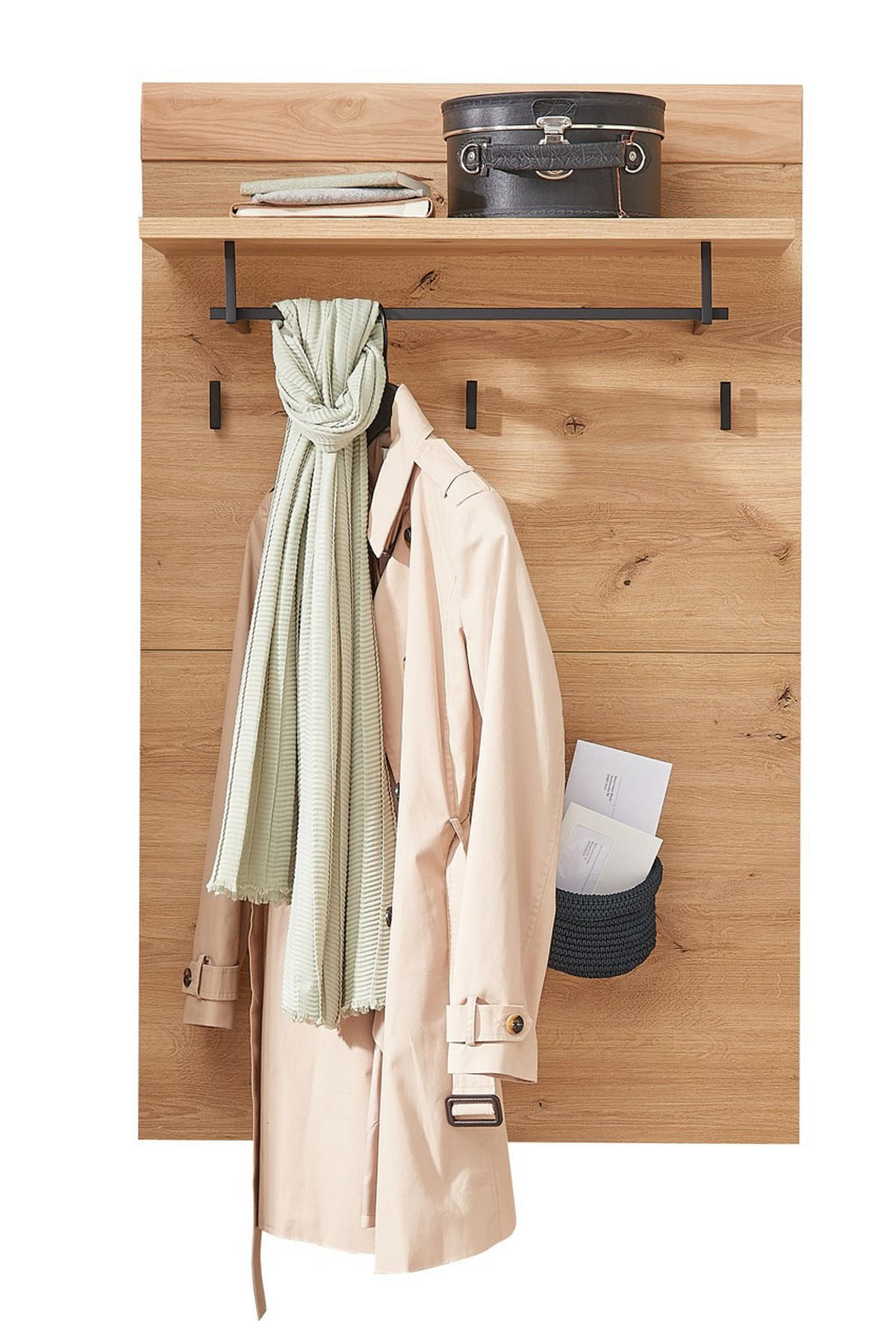 GARDEROBENPANEEL  in 75/120/30 cm  - Eschefarben/Eiche Artisan, Design, Holz/Holzwerkstoff (75/120/30cm) - Livetastic