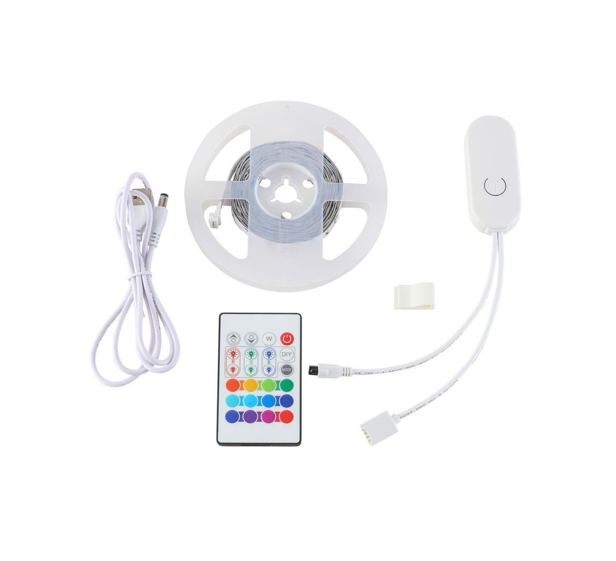 LED-STRIP    300 cm  - Weiß, Basics, Kunststoff (300cm) - Novel