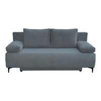SOFA LEŽAJ siva  - siva/crna, Dizajnerski, tekstil (195/94/90cm) - Ti'me
