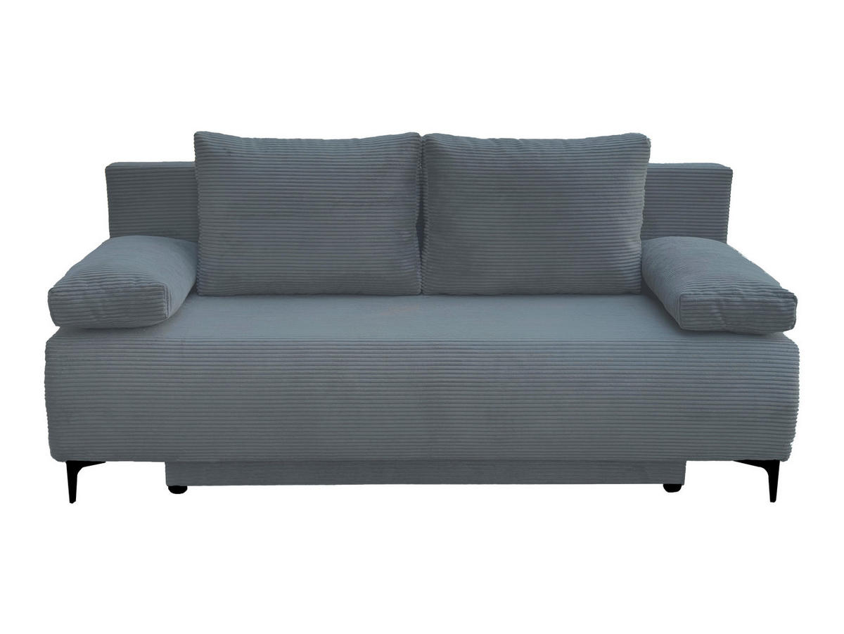 SOFA LEŽAJ siva  - siva/crna, Dizajnerski, tekstil (195/94/90cm) - Ti'me